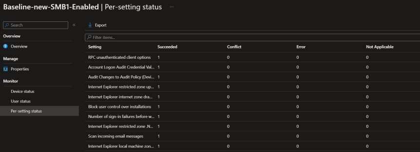 Baseline Configuration Intune Device Hardening with Intune Security Baseline for Windows Policy – EMS ...
