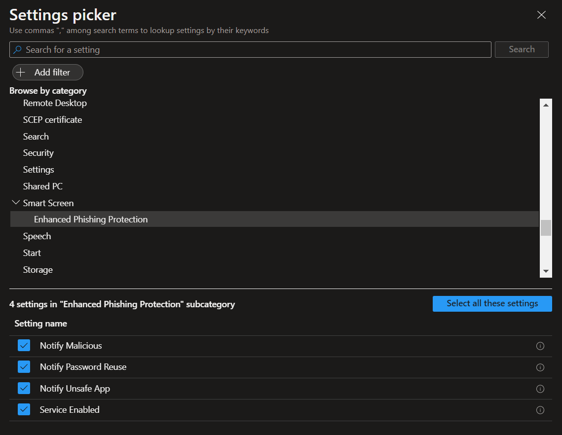 Configure “Enhanced Phishing Protection in Microsoft Defender ...