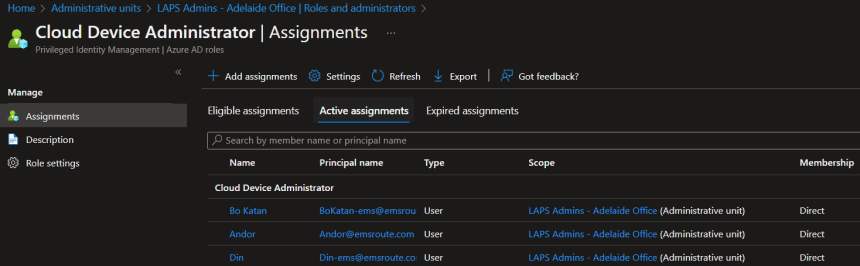 Setup Prerequisites for Windows LAPS in Azure AD – EMS Route