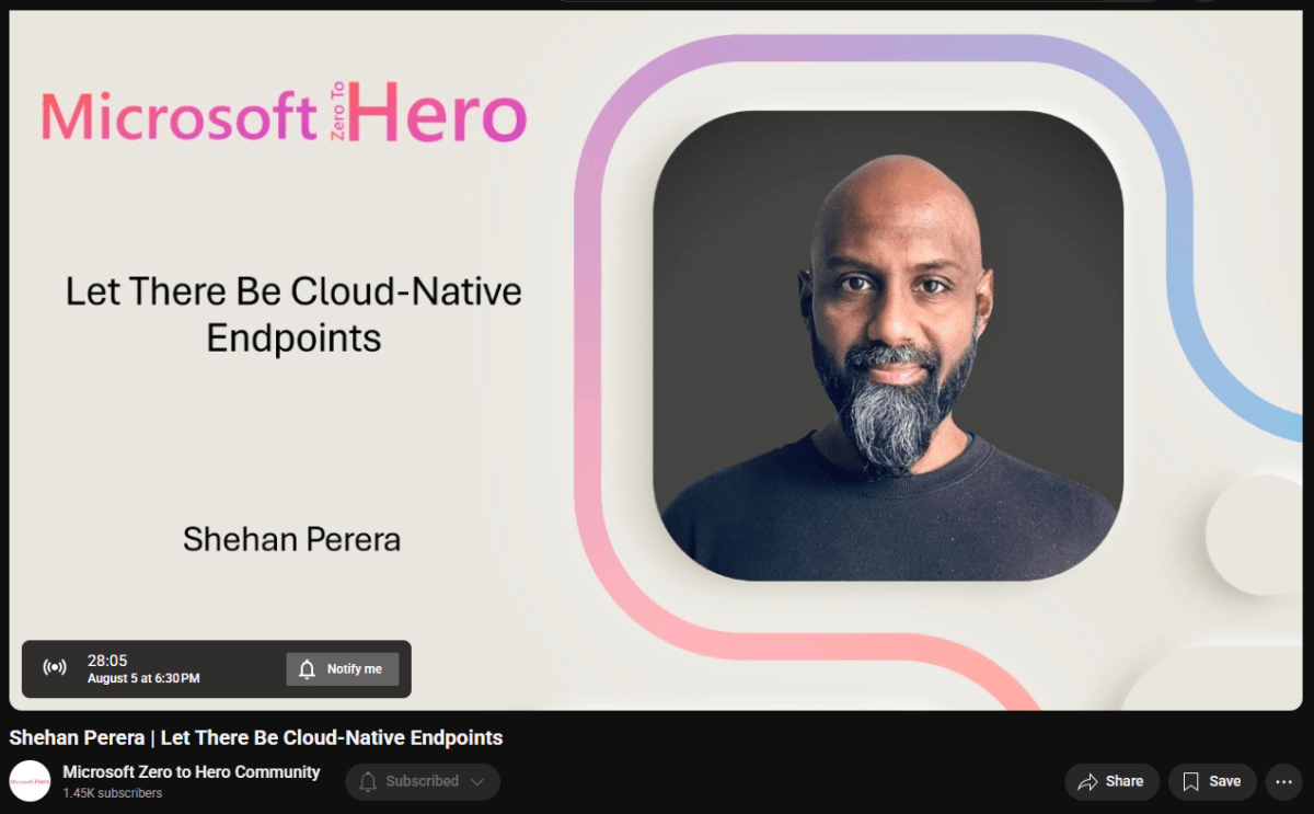 🎙️Let There Be Cloud-Native&nbsp;Endpoints
